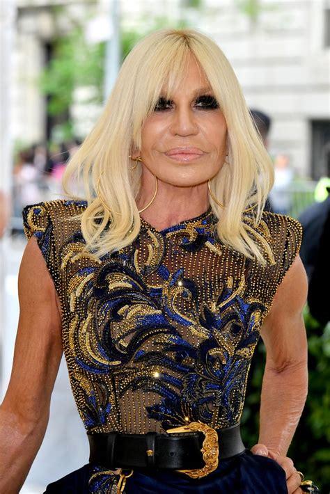 donatella versace dark hair|donatella versace outfits.